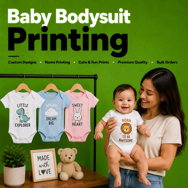 Baby Bodysuit Printing Liverpool