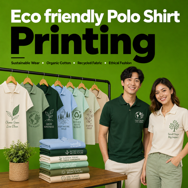 Eco friendly Polo Shirt Printing Liverpool
