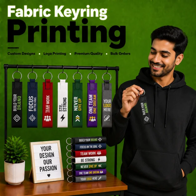 Fabric Keyring Printing Liverpool
