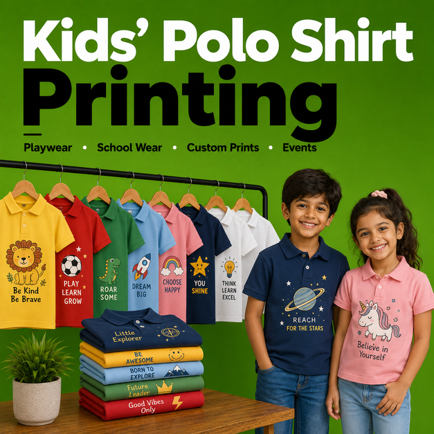 Kids' Polo Shirt Printing Liverpool