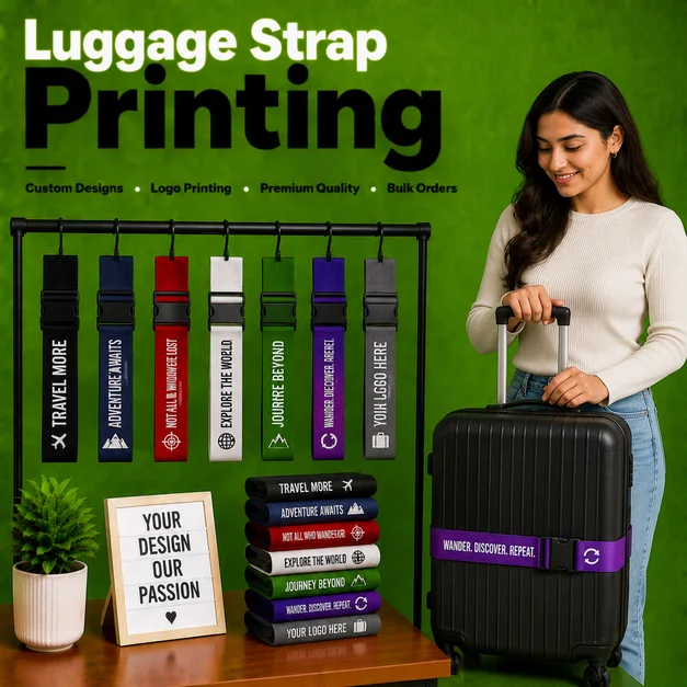 Luggage Strap Printing Liverpool
