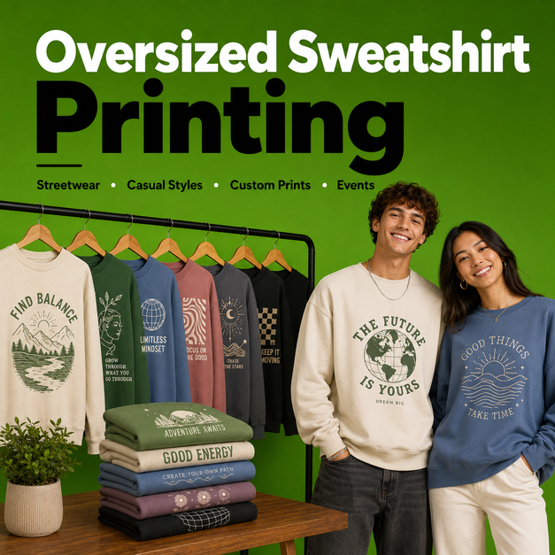 Oversized Sweatshirt Printing Liverpool