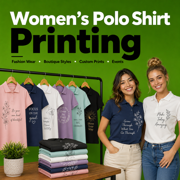 Women's Polo Shirt Printing Liverpool