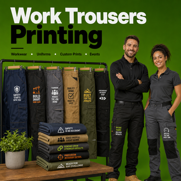 Work Trousers Printing Liverpool